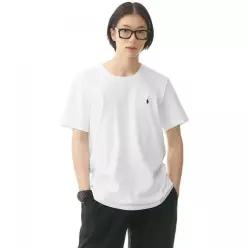 폴로 랄프로렌 리퀴드 코튼 크루넥 슬립 티셔츠 화이트 415157