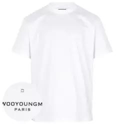우영미 26SS 화이트 백 로고 티셔츠 W261TS07701W