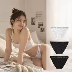 언더웨어 여성용 코튼 스트레치 스트링 비키니 티팬티 3매입 세트 QP2960O-021