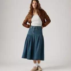 LEVIS 여성 요크 플리츠 스커트 0089T-0004 LE1222617709 -
