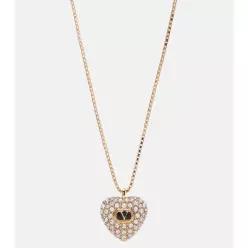 발렌티노 Cœur Royal 임벨리시드 펜던트 네크리스 TP566558146