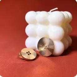 10pcs 금속 단추 바느질 의류 패션 장식 4 홀 원형 DIY 공예 액세서리