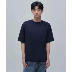 무신사스탠다드 쿨탠다드 릴렉스 핏 크루 넥 티셔츠 네이비 MMJTS6Z19-NA 577018