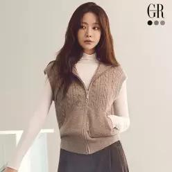 26FW 시퀸 케이블 집업 베스트 3종