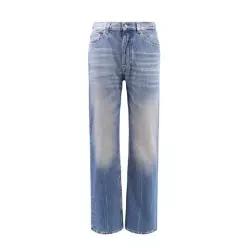 Alexander McQueen 로고 패치 스트레이트 레그 진 814645QYAA9 4211 TP934952976