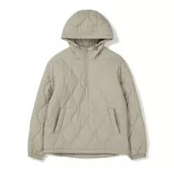 SNOW PEAK 리사이클 퀼팅 후드 아노락 Beige Gray (S24WUFPJ04) 60B1500980 S24WUF-PJ04 BY