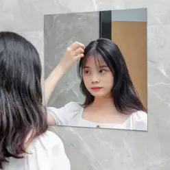 거울 시트지 부착 욕실 안전 무타공 경량 부착 무타공 경량