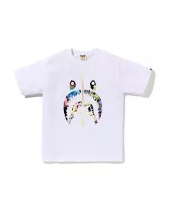 베이프 반팔 티셔츠 001TEL801037MWHT WHITE DOM