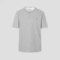 빈폴멘 BEANPOLE MEN 레이어드 헨리넥 반소매 티셔츠 - 그레이 BC6342C373 BC6342C373_BS 103087
