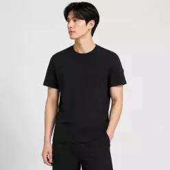 메종키츠네 몽클레어 8C00002 89A17 999 로고 반팔 티셔츠 블랙