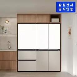 삼성 비스포크 AI 냉장고+김치냉장고 키친핏 RM70F64R1ZG+RQ33DB74C1AP