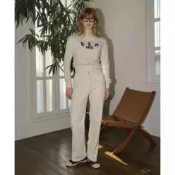 벤시몽 BENSIMON SEMI-WIDE CORDUROY PANTS - CREAM BS3FPT611CR 333777