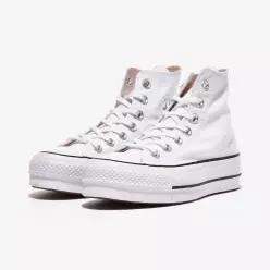 컨버스 척테일러 올스타 리프트 캔버스 하이 WHITE BLACK 스니커즈 운동화