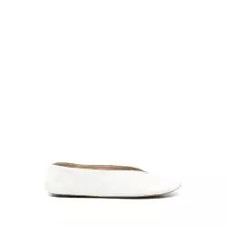 더로우 V neck textured leather loafers 12065239859464 TP724408244