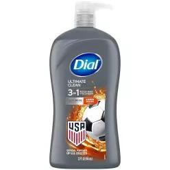 Dial 남성용 3 in 1 바디 헤어 페이스 워시 얼티밋 클린 32 Fl oz 422561