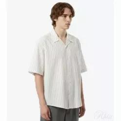 아미 26SS 엠보싱 드 꾀흐 박시 반팔 셔츠 HSH833 CO0220 A075
