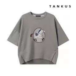 탱커스 정상가 69000원 ㅣ 프린팅 자수 밑단 트임 반팔 티셔츠 (TY2TS002L0) 971465