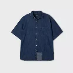 후아유 데님 청 Short Sleeve 셔츠 남방s WHYJF3791U 495544