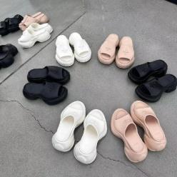 키높이슬리퍼 난쟁이님 행복하세요! SMFK 여름 신상 하이힐 두꺼운 스포츠 슬리퍼의 외투