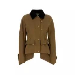 Alexander McQueen 페플럼 코튼 재킷 858227QFABR TP449354542