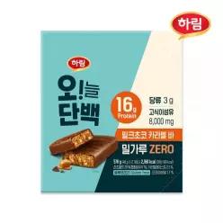 하림 오늘단백 밀크초코 카라멜바 12팩 프로틴바 단백질바