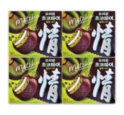 오리온 초코파이 말차쇼콜라 12P 408g x 4개