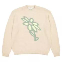 25SS 메종키츠네 앱스트랙트 데이지 인타르시아 스웨터 OM00811KT11380176 DUNE DOM