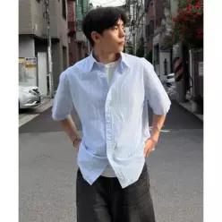 SPAO 오버핏 반팔 셔츠_SPYWG25C01