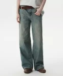 후아유 WHOAU Side Curved Denim F WHTJG2481F