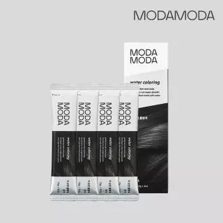 NEW 모다모다 더 순한 물염색 4개입 (블랙) + 염색키트 증정