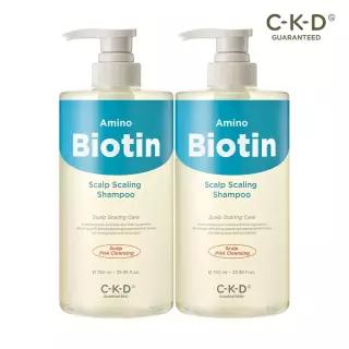 CKD 아미노비오틴 두피각질샴푸 750ml 2개 / 탈모 증상 완화 기능성 + 쿨링감