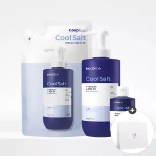 닥터지 두피랩 쿨 솔트 스케일링 샴푸 500g+리필 500g+100g 기획세트 (온라인 단독)+(증정) 쇼핑백