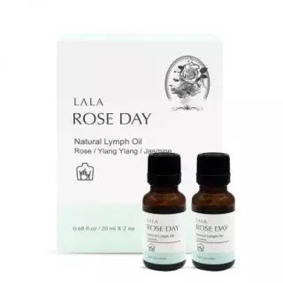 매장정품 LALA ROSEDAY 림프순환 아로마 마사지오일 20ml 2개세트