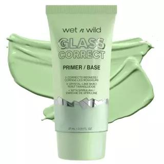 Wet n Wild 프라임 포커스 유리 스킨 보정 프라이머 브라이트 크리스탈 마감, 그린, 27ml (0.91액량 온스)