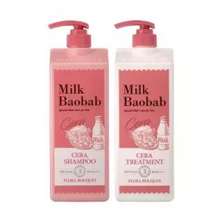 밀크바오밥 세라 샴푸 플로라부케 1.2L, 1개 + 트리트먼트 1.2L, 1개