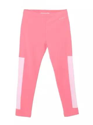 MARNI KIDS 로고 프린팅 패널 코튼 팬츠