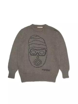 MARNI KIDS 그래픽 자카드 니트
