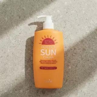 대용량 톤업 선크림 500ml 자외선차단제 SPF50+ 얼굴 몸 겸용 선크림