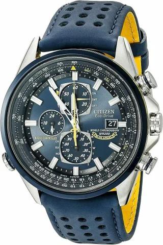 Citizen 시티즌 남성용 블루 엔젤스 월드 크로노그래프 에코 드라이브 시계 AT8020-03L 신상품 711998