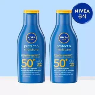 니베아 선 프로텍트 앤 모이스춰 선 로션 100ml 2개