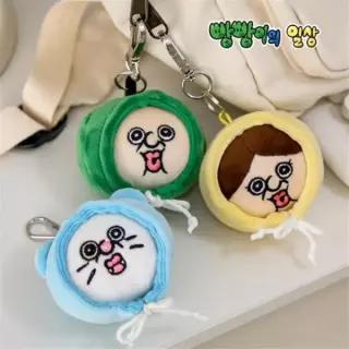 빵빵이의 일상 - 빵빵이 후드 스트레스볼 키링 가방고리(빵빵이/옥지/뿡빵이)(8cm)