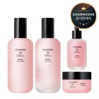 참인셀 리추얼 기초세트 4종 (소프너+에멀전+앰플+크림)