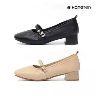 행텐 HT75028 여성 진주 스트랩 메리제인 펌프스 굽 4cm 발편한 데일리 미들힐 단화 3670264