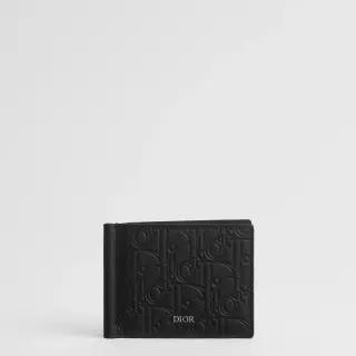 머니 클립 지갑 블랙 Dior Gravity 가죽