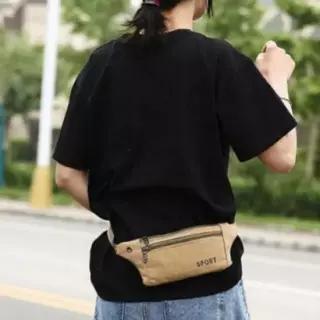 캐주얼 힙색 슬링백 웨이스트 백 남성 허리 웨이스트백 벨트백 미니가방 캔버스가방