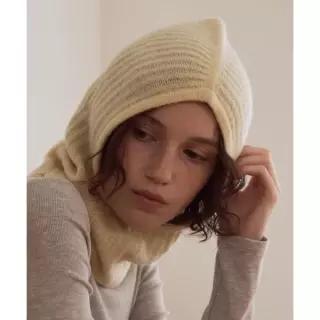 매장정품 벤시몽 BENSIMON WOOL KNIT BALACLAVA - BUTTER CREAM 5007242673 229977