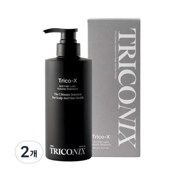 1+1 트리코닉스 트리코엑스 안티 헤어 로스 볼륨 샴푸 500ml 2개