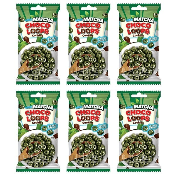 말차초코룹스 쿠키, 40g, 6개