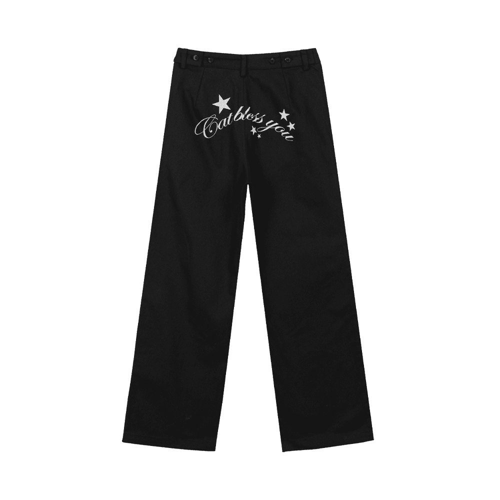 LETTERING CHINO PANTS_BLACK