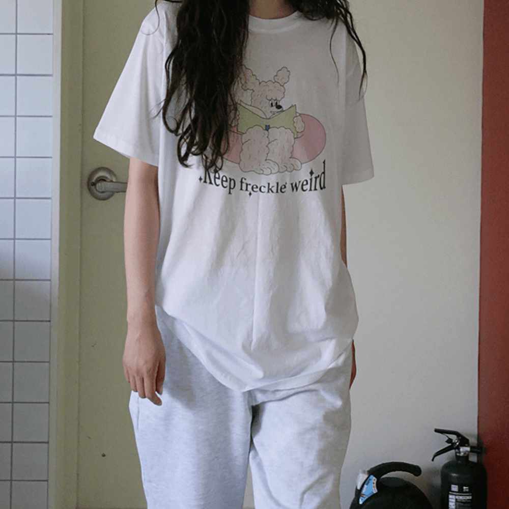 5차 butter oversized tee